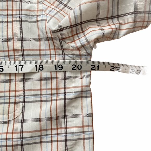 GH Bass Mens Plaid Casual Button Up Shirt,Small - Picture 6 of 8